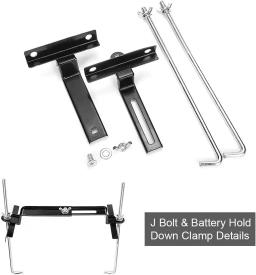 Universal Battery Tray Bracket, Suporte de armazenamento, Mount Hold Down, Clamp Kit, Acessório carro para Auto SUV, 23cm - Image 3