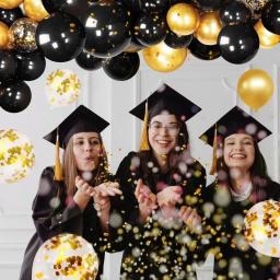 Balões mistos de lantejoulas infantil e adulto, dourado e preto, festa de aniversário e casamento, graduação, chuveiro de bebê, 15 unid, 60 unid - Image 5