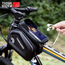 ThinkRider-Saco De Bicicleta Impermeável Com Tela Sensível Ao Toque, Tubo Superior Frontal, Saco De Ciclismo, Caixa Do Telefone, Pacote De MTB, Acessórios De Bicicleta, 7in - Image 1