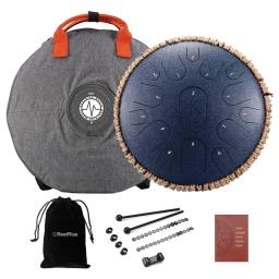 Pequeno aço língua tambor, percussão profissional, instrumento de música, tambor para meditação e cura dom, tambores de 15 tons, 14 em - Image 5