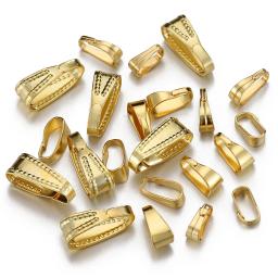 Aço inoxidável Pinch Bail Fecho, Colar Fivela, Pingentes Encantos, Conectores Clip, Fazer Jóias DIY, 50Pcs - Image 4