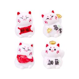 Estilo chinês Lucky Cat Figurine, Mini decoração adorável, miniatura moderna e bonita, micro paisagem criativa - Image 2