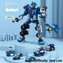 Compatível lego tanque militar foguete robô dinossauro veículo blindado lutador jato quebra-cabeça montagem brinquedos meninos crianças brinquedos presentes - Image 5