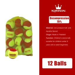 Novo vermelho bolas de tênis para crianças 75% baixo estágio de compressão crianças bola de tênis para iniciantes treinamento da juventude bolas de tênis com saco de transporte - Image 4