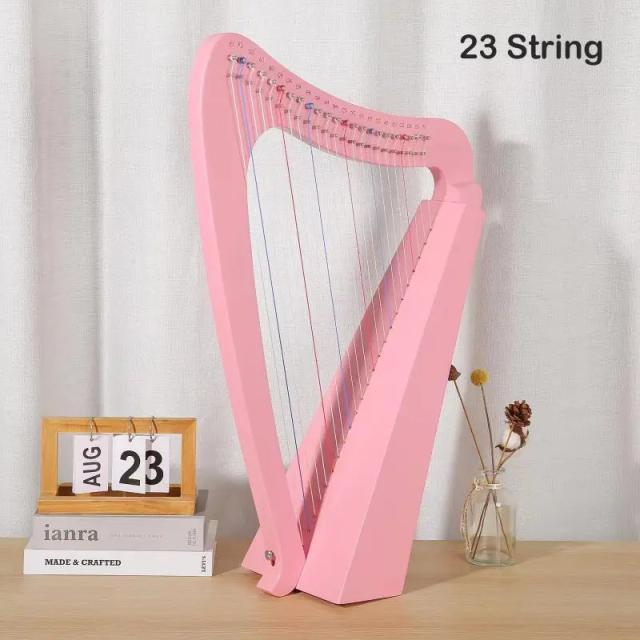 Lira Harpa de Alta Qualidade com 19 Cordas - Instrumento Musical Versátil e Elegante