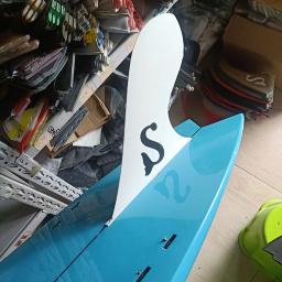 Altura 9.5 polegada sup prancha de surf inflável única aleta para os eua caixa paddle board fin surf board windsurf fin fibra de vidro lb centro - Image 2