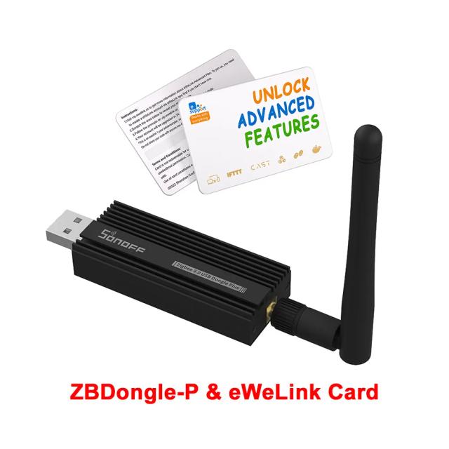 Dongle USB SONOFF ZB Zigbee 3.0 com Antena - Analisador e Gateway Sem Fios para Zigbee2MQTT