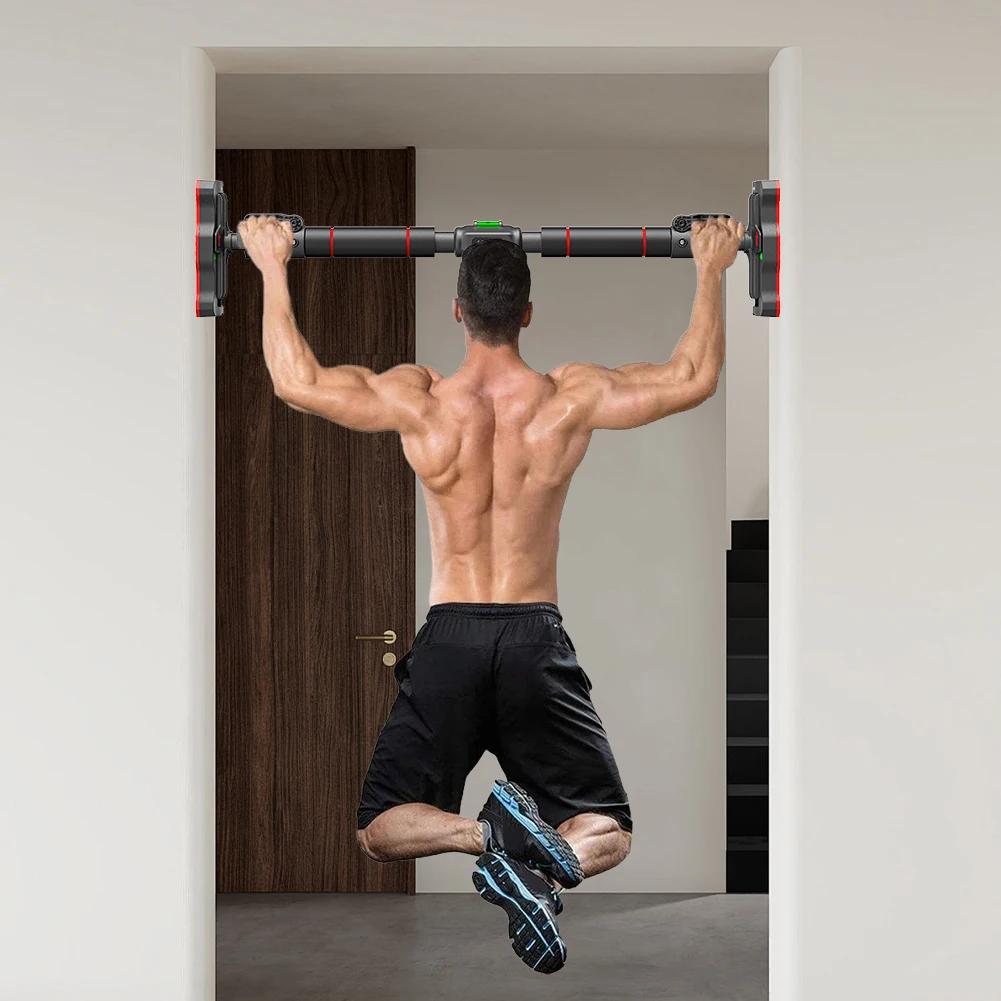 Barra de Porta Pull-Up Ajustável para Treino Doméstico - Sem Perfuração