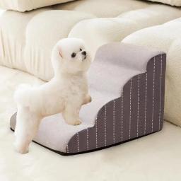 Rampa durável para cães e animais de estimação, escada de 2 3 4 degraus, rampa para cães e gatos, pequeno, sofá, passos antiderrapantes, suprimentos removíveis para animais de estimação - Image 5