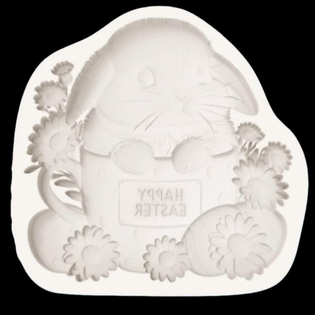 Molde Silicone Coelho Orelhudo Chocolate Páscoa