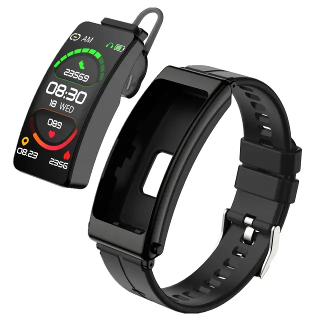 Pulseira Inteligente K13 Bluetooth para Homens e Mulheres com Freqüência Cardíaca, Rastreio de Fitness e Headset Talk Band