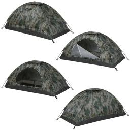 1 × barraca de acampamento portátil ultraleve, barraca de jardim para uma ou duas pessoas com revestimento anti-UV, zíper bidirecional, caminhadas, pesca, viagens - Image 3