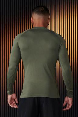 Camiseta esportiva elástica de mangas compridas respirável masculina, roupa de treino justa, blusa casual, nova, primavera e outono - Image 3