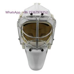 Capacete de goleiro de hóquei no gelo de policarbonato Capacete de goleiro de hóquei com gaiola de olho de gato resistente ao impacto - Image 1
