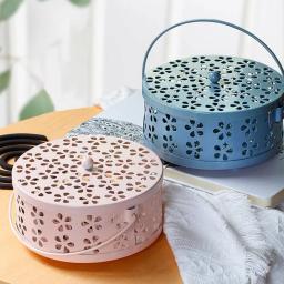 Portable Mosquito Coil Tray Holder, anti-fogo sândalo incenso queimador caixa, repelente de insetos, Home Supplies - Image 2