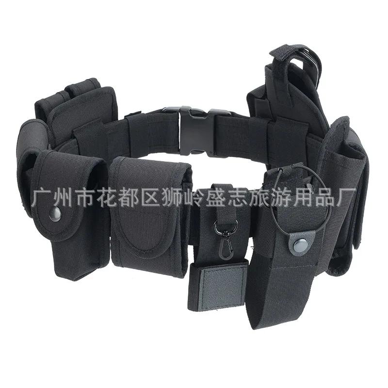 Conjunto de cinto tático ao ar livre 10 para operações de treinamento equipamento de patrulha de segurança cinto de inspeção multifuncional - Image 1