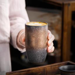 230ml japonês retro xícaras de café cerâmica caneca de café do agregado familiar vintage criativo água xícara de chá restaurante escritório drinkware - Image 1