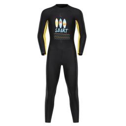 SBART-bodysuit protetor solar de manga comprida para meninas e meninos, terno de mergulho infantil, médio a grande, novo - Image 1
