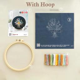 Dog Bordados Starter Kit para iniciantes, DIY Cross Stitch Set, Flor Impresso Arte De Costura, Artesanato Pintura, Home Decor, Valentine Gift - Image 2