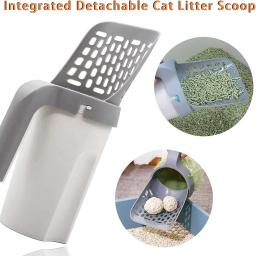 Auto-limpeza Cat Litter Scoop, Pá Caixa, Kitty Toilet Clean Tool, Sandboxes Bandeja, Areia Suprimentos - Image 1