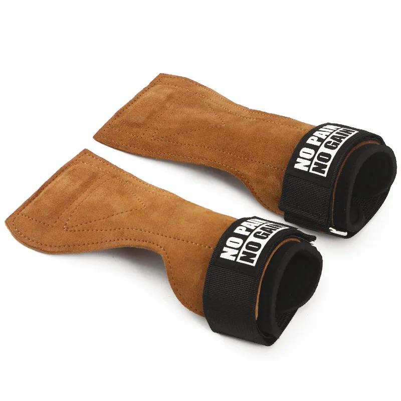 Luvas de ginástica para halterofilismo, proteção de mãos, protetor de palma, pulseira, equipamento fitness, 1 par - Image 1