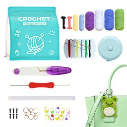 Kit de crochê para iniciantes, agulha de lã para feltragem, conjunto de ferramentas de crochê, faça você mesmo, fornecimento de feltragem para meninos e meninas, faça você mesmo - Image 1