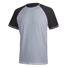 Camisa esportiva de praia de manga curta masculina, roupa esportiva respirável, secagem rápida, blusa para natação ao ar livre, verão, tamanho grande, UPF 50 Plus - Image 3