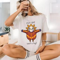Esquie mon ami quer um abraço camiseta de algodão expedição 33 jogo feminino masculino camiseta topos presente para jogadores roupas de jogos roupas femininas - Image 4
