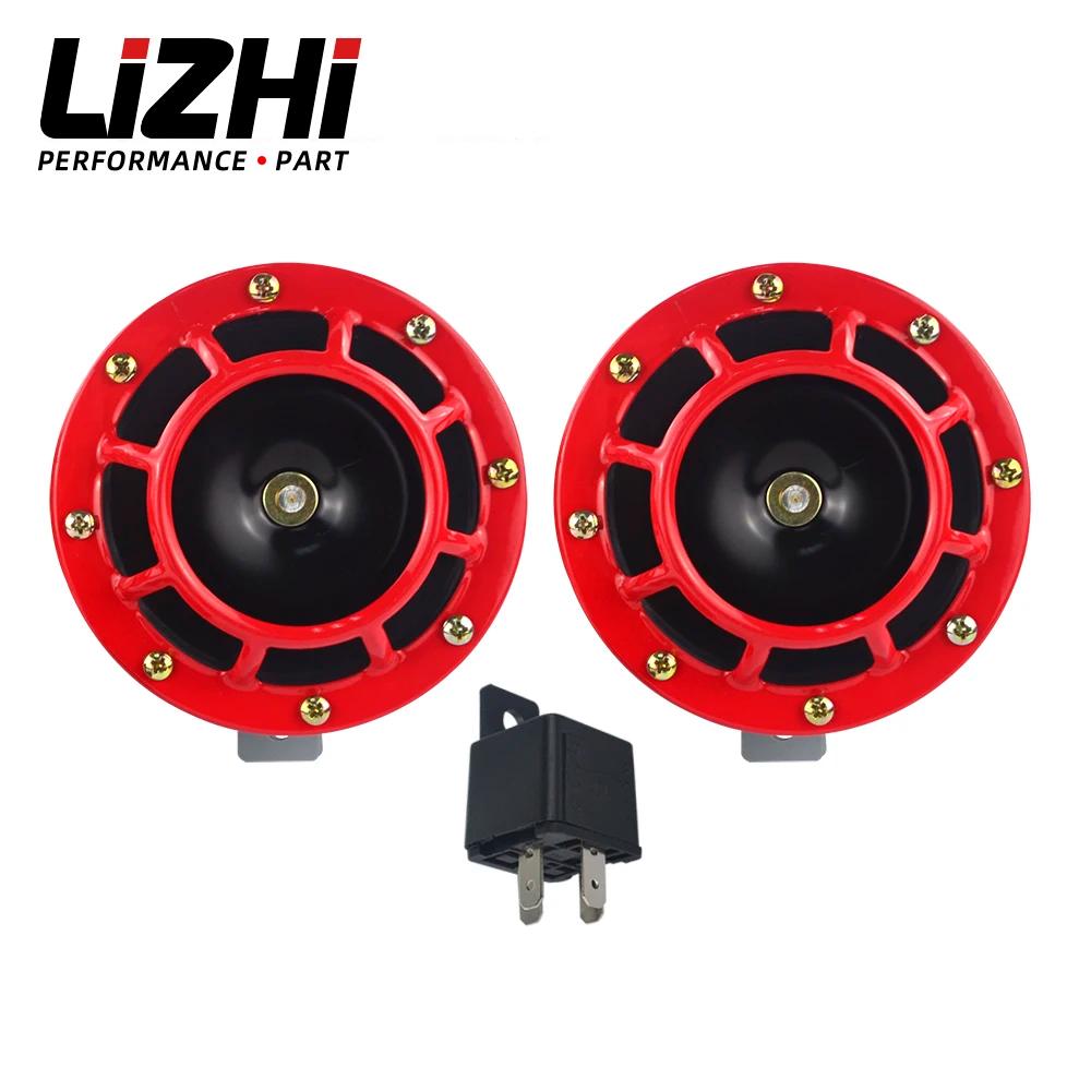 LIZHI RACING - 2pcs 12v 115DB Super Alto Compacto Elétrico Explosão Tom Air Chifre Kit Universal Para Motocicleta e Carro LZ-LB31 - Image 1