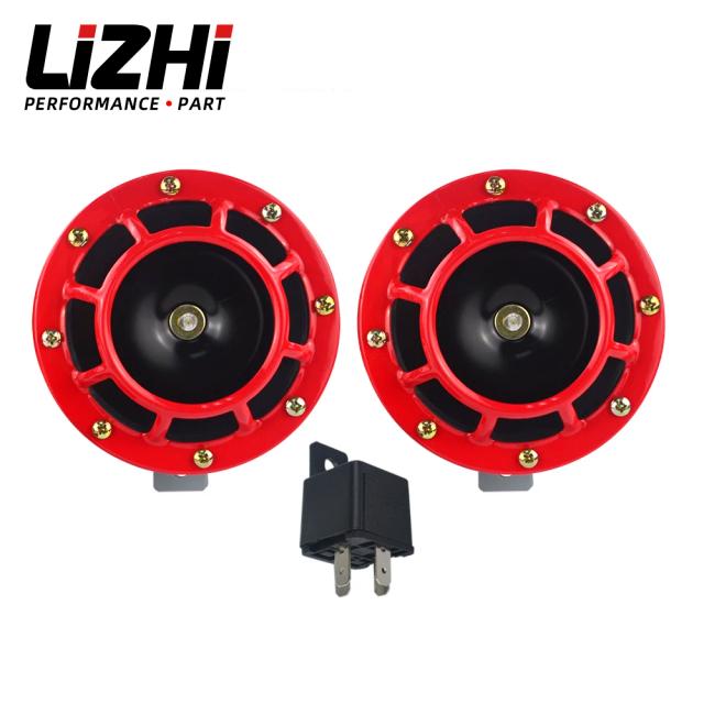 Kit de 2 Apitos Elétricos Super Altos de 12V 115DB para Motocicletas e Carros - LIZHI RACING LZ-LB31