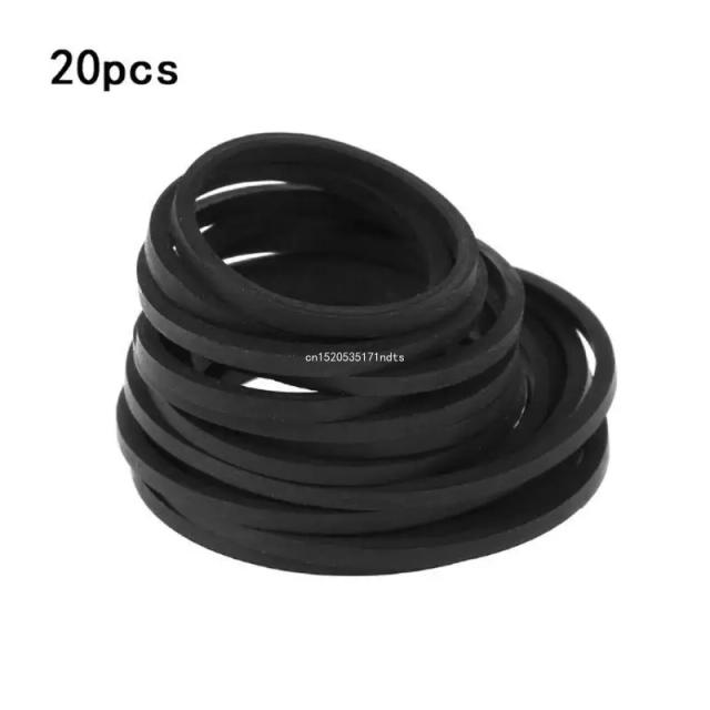 Gravador de Cassete: 20 Peças de Cinto de Borracha 1.5mm para Reparação e Manutenção 25-170mm