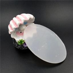Moldes acrílicos transparentes com elipse redonda, 1 parte, ferramentas da argila do polímero - Image 6