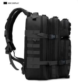 Mochila Molle tática ao ar livre para homens e mulheres, EDC Caminhadas Survival Rucksack, suporte para garrafa, Gym Bag, Fitness, 8003, 50L - Image 6