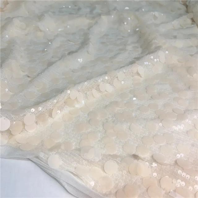 Tecido Renda Gótico Escuro Cortesão Escama Lantejoula Vestido Saia DIY Costura Artesanal 145cm