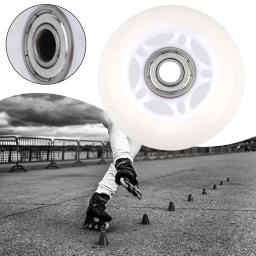 Rodas de skate de hóquei em linha ao ar livre 64mm 70mm 72mm alta elasticidade com rolamento glitter rodas deslizantes sapatos de patinação - Image 3