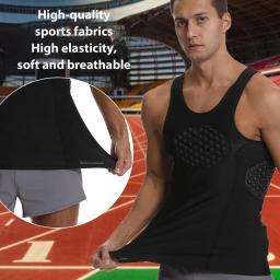 Protetor de peito respirável para basquete, Fitness Rib Vest, Equipamento de proteção para beisebol, Futebol, Paintball - Image 2