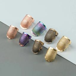 Dedal Agulhas Finger Protector, Ferramentas De Costura Doméstica Acessórios, Handworking Agulha Artesanato, Novo - Image 1