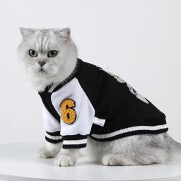Moletom de beisebol para animais de estimação, camisas para cães, camisa quente, jaqueta pequena e média, roupas para cachorros, outono e inverno - Image 3