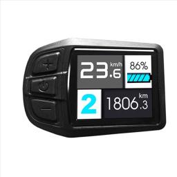 TFT-UKC3 Display Speed Battery, Time Indicator for Electric Bicycle, Motor Conversion Kit, impermeável, 24V, 36V, 48V - Image 1