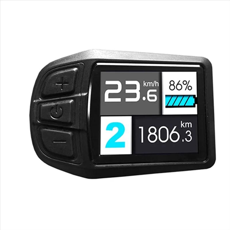 TFT-UKC3 Display Speed Battery, Time Indicator for Electric Bicycle, Motor Conversion Kit, impermeável, 24V, 36V, 48V - Image 1