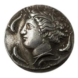 Grego antigo Moeda Comemorativa Coleção Artesanato Lembrança Príncipe e 4 Cavalo Carruagens Padrão Moeda Ornamento Moeda Grega - Image 1