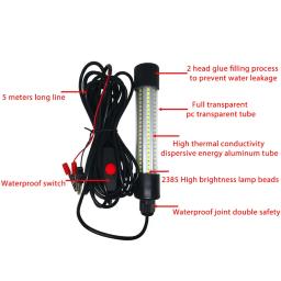 Alta Potência LED Luz Pesca Subaquática, peixes luminosos Explodindo Dispositivo, Equipamento De Pesca E Acessórios - Image 5