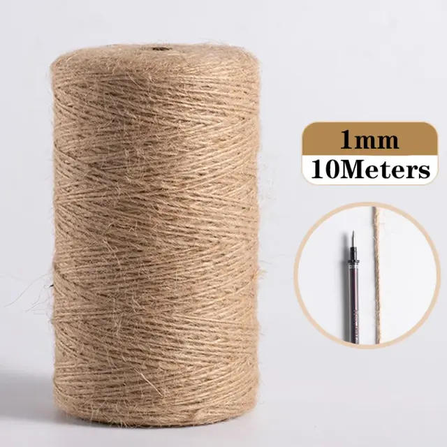 Cabo de Juta Natural para Artesanato: Fitas e Arcos para Decoração Vintage em Casamentos e Festas DIY