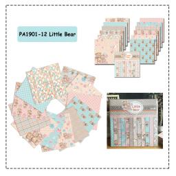 Pacote De Papel De Fundo Cardstock, Scrapbooking Bonito, Venda Quente, 24 Folhas de 12x12 em - Image 3
