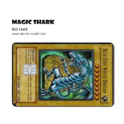 Magic Shark Dragon Ball PVC Sticker Film, One Piece Poker Anmie Skin Cover para cartão de crédito, cartão bancário de débito Frente - Image 3