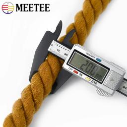 2 metros meetee 20mm 3 partes colorido trançado algodão cordões saco casa têxtil árvore decoração corda diy costura acessórios artesanato - Image 3