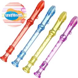 12 pçs gravador soprano para crianças instrumentos flautas brinquedos música 12 pçs gravadores musicais criança bebê - Image 3