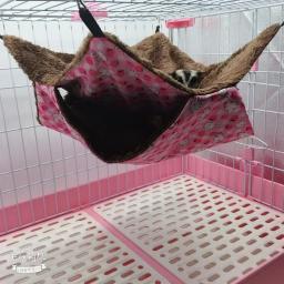 Dupla camada rede para pequenos animais de estimação, pendurado saco de dormir, esquilo hamster, isolamento rede, mel saco, pet fornecimentos - Image 4