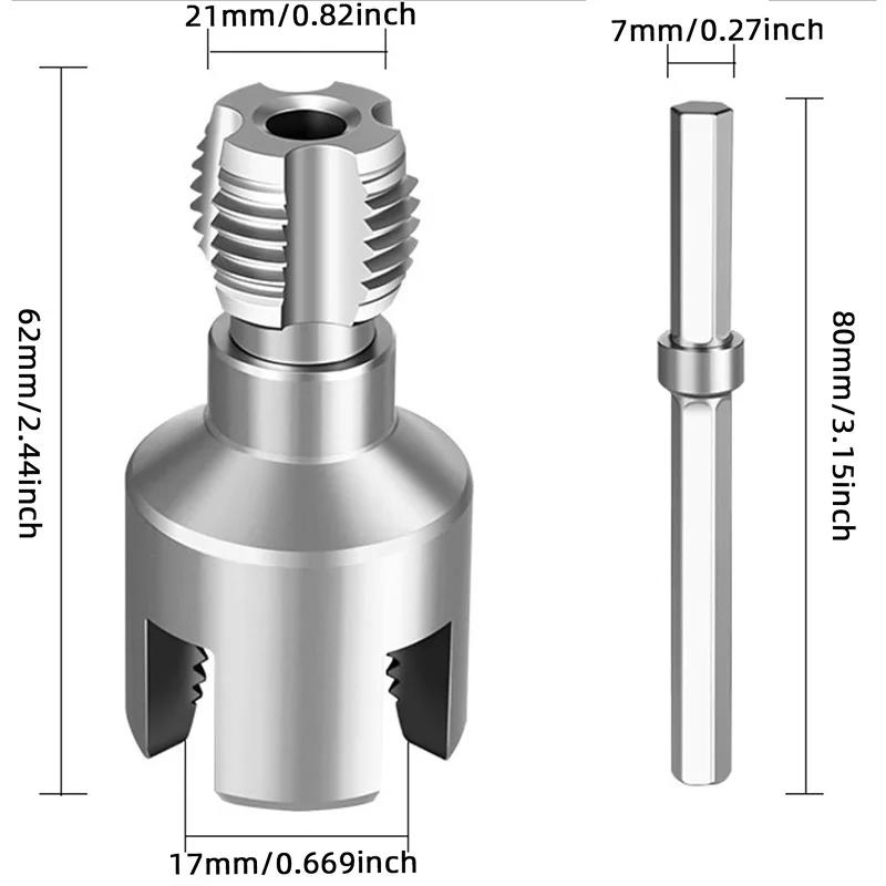 LIDIAO Ferramenta de rosqueamento de tubos internos e externos integrados para 1/2 polegadas 3/4 polegadas PPR Kit de enfiador de cortador de tubos torneiras e encaixes - Image 1
