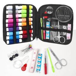 Kits de costura multifunções, ferramentas de costura DIY, caixa para acolchoamento manual, costura, linha de bordar, acessórios, 1 conjunto - Image 6